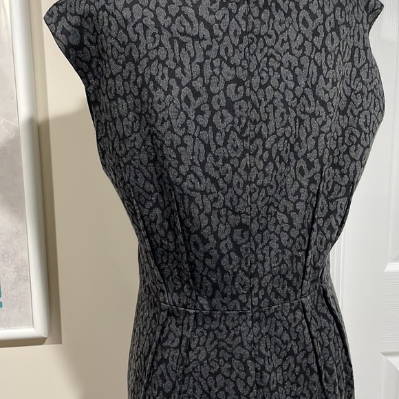 LOFT subtle cheetah print wool-like dress. So soft! - Picture 7 of 12